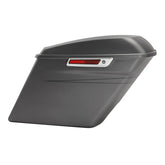 HR3 Charcoal Denim 5" Stretched Extended Saddlebags For Harley Touring 2014-2022